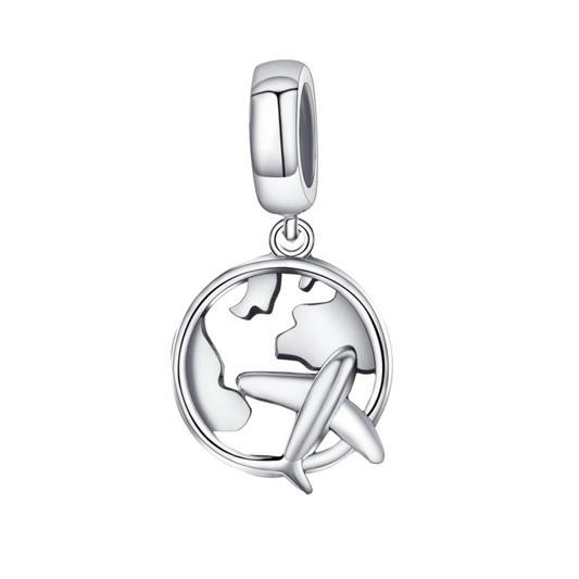 Sterling Silver Traveling Dream Map | Charm